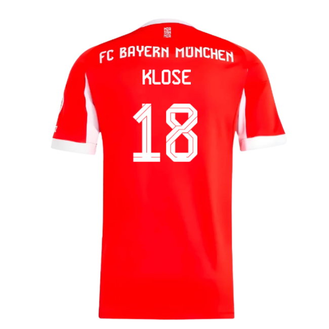 2025-2026 Bayern Munich Home Shirt (Klose 18)-SoccerKits Hub | Buy Soccer Jerseys Online
